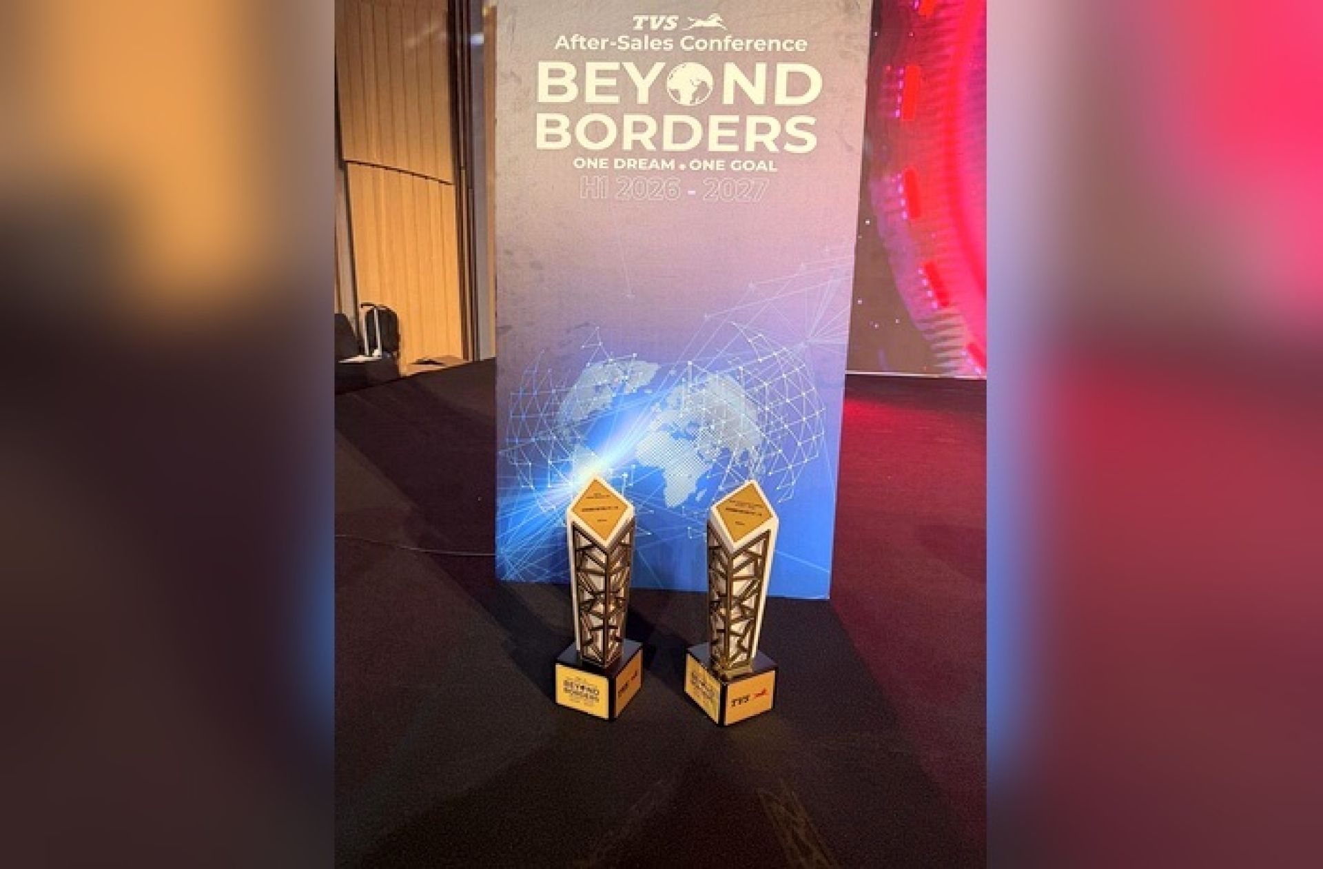 Jagadamba Motors Wins Two Global Honors at TVS Motor After Sales Conference in Dubai